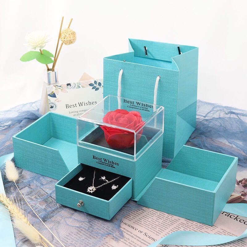 Eternal Rose & Jewelry Box