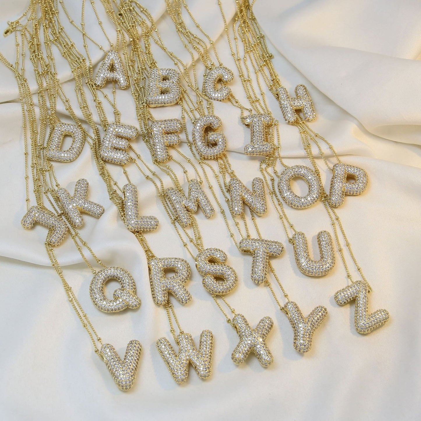 Custom Bubble Letter Necklace