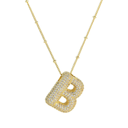 Custom Bubble Letter Necklace