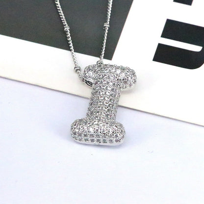 Custom Bubble Letter Necklace